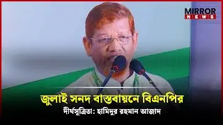 BNP's delay in implementing July Charter: Hamidur Rahman Azad | Mirror News