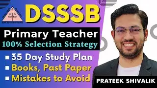 DSSSB PRT | One Month Plan | Selection Strategy | PYQs | Books Study Material Students Q & A