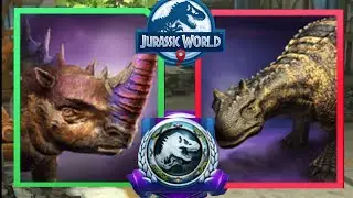 #91. MONOLORHINO VS CARNOTARKUS ! UNIQUE VS LEGENDARY BATTLES in Jurassic World Alive