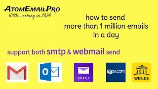 AtomEmailPro Bulk Email Sender Software - send emails with attachments - bulk mailer tool for you