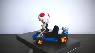 3D Printed Mario Kart  - N64-Style (Smaller Size to display with Amiibos)