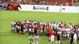 1495 Sports video look at the Tampa Bay Buccaneers Night Practice on 8/4/12