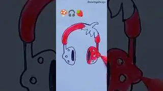 🍄🎧🍓satisfying #shorts #viral #artwork #colurful #painting #trending #shortsfeed