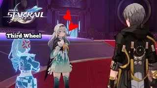 Caelus x Firefly moment (Silver Wolf being 3rd wheel) - Honkai Star Rail (Origami Bird Event)