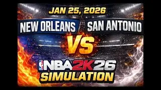 San Antonio Spurs vs New Orleans Pelicans Full Game Highlights &ndash; January 25, 2026 | NBA 2K26 Season