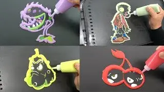 Plants vs Zombies Pancake Art - Chomper, Cherry Bomb, Zombie, Squash | Creative Ideas