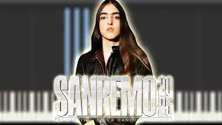Joan Thiele - Eco - Sanremo 2025 | Instrumental Piano Tutorial / Partitura / Karaoke / MIDI