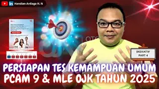 PCAM 9 & MLE OJK Tahun 2025 | Tes Kemampuan Umum OJK Otoritas Jasa Keuangan OJK 2025 | TKU PART 4