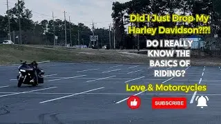 Parking Lot Games on HARLEY DAVIDSONS, SO CLUMSY 🤦🏾&zwj;♀️ #motovlog #viral #fyp #motorcycle #games