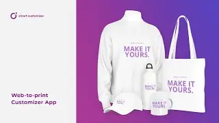 Smart Customizer web-to-print product customization app for your Shopify store