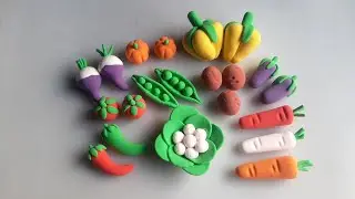 Amazing Techniques To Make Realistic Miniature Vegetables Using Clay || Veggies Making Tutorial