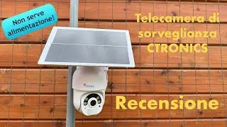 Recensione telecamera di sicurezza CTRONICS. Si carica con il sole e ruota di 360 gradi