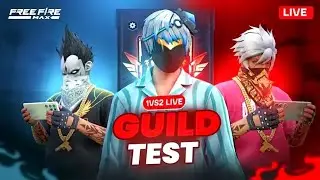 ⛔FREE FIRE LIVE WITH AGK GAMER ⛔HARD GUILD TEST 1v2 CUTOM🗿 ❤️ #freefirelive #ff #freefiremax
