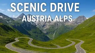 Scenic Drive on Grossglockner High Alpine Road, with ambient music