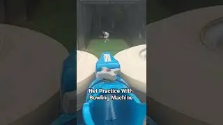 #Cricket Net Practice with Machine