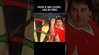 This is How a 180 Looked in 1990 &ndash; Phil Taylor Style! #philtaylor #thepower #180 #darts #1990