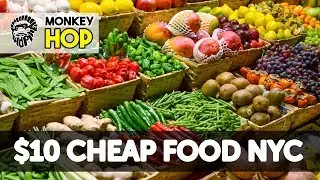 Under $10 cheap food cheap groceries Woodside Queens & Firework display in Manhattan