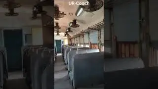 Train UR Coach Unreserved coach chair car #train #Indianrailways #shorts  #traininfo #rail #chaircar