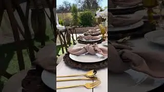 Boho rustic event setup