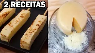 QUEIJO PARMESÃO e QUEIJO COALHO Caseiros SEM AMIDO #Culinária 🌹 Marilene Sarah Fialho