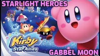 Kirby Star Allies - World 4: Starlight Heroes - Gabbel Moon