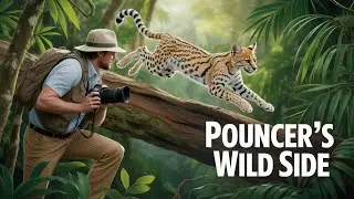 Wild cat invades dog park! 