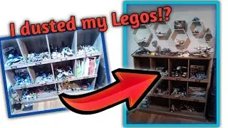 I cleaned my Lego shelf! Dusting and Organizing. #shorts