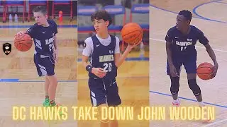 7th grade Dc hawks take down John Wooden! Q.Voltz drops 18 on a bad knee.
