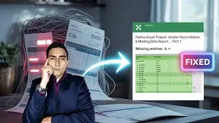 🐍Python Excel Project: Vendor Reconciliation & Missing Data Report: PART1