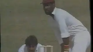 GAME 9 PAK V WI AT LAHORE WC 1987 PTV highlights commentary Chishti Mujahid, Iftikhar, Tariq Rahim