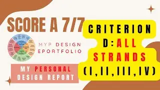 Отчет по электронному портфолио IB MYP Design: Критерий D, обзор всех разделов.
