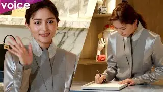 川口春奈「FENDI」ジャパンアンバサダーに就任、前髪アップヘアで契約書サイン