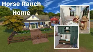 Two Bedroom Horse Ranch //The Sims 4 [speed build]