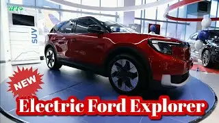New 2024 Electric Ford Explorer all-wheel drive premium interior design Review