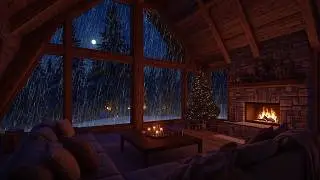 Fall Asleep Instantly with Heavy Rain Sounds and Black Screen Ambience