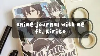 anime journal with me // kirito