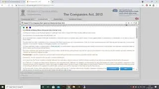 How to learn Companies Act, 2013 and Rule 2014 using MCA E-book.