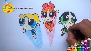 Vẽ  Power Puff Girl/How to Draw Powerpuff girl