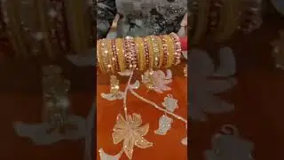 yallow and red bangle set for new bridal #bangles #trendy #viral #bridal #chudaset