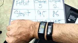 Fitbit Charge 5 vs Inspire 2 - Step Count Comparison (Walking)