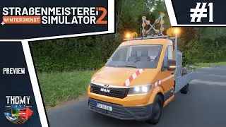Straßenmeisterei Simulator 2 + Winterdienst #1 - Ein erster Einblick in das Spiel! [Preview]