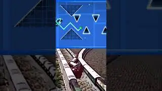 Dancing Train Meme 💀😳 #geometrydash #shorts
