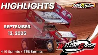 Williams Grove Speedway | Billy Kimmel Memorial | September 12, 2025 | HIGHLIGHTS