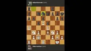 Viktor Korchnoi vs Mikhail Botvinnik || URS Championship • Moscow - Rusia, 1955.