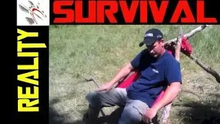 Build Survival Camp Chair - No Rope Needed | Bushcraft