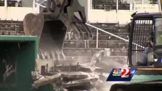 Demolition starts at 101-year-old Tinker Field