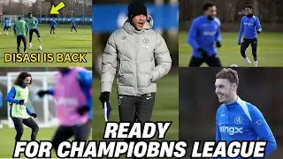 AXEL DISASI SPOTTED IN FIRST TEAM TRAINING 👀 | CHELSEA FOCUSED ON CHAMPIONS LEAGUE NIGHT