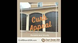 Curb Appeal - Our Wooden Garage Doors Are More Sturdy Than A Metal Door.