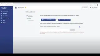 How to connect your Algorand Wallet to your Lofty Account