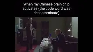 When my Chinese brain chip activates (the code word was decontaminate)